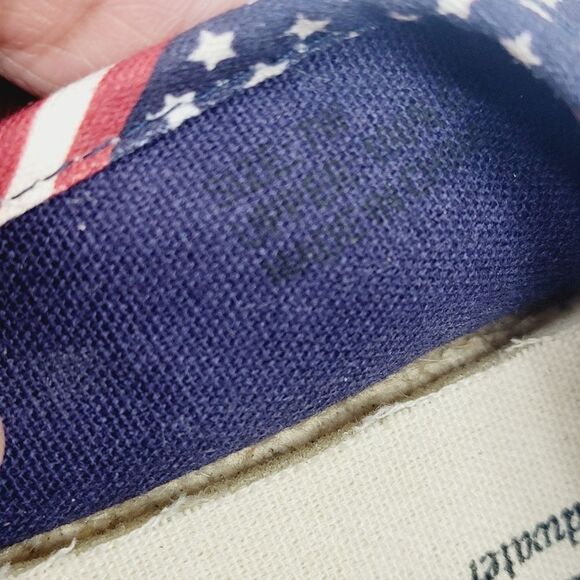 Coldwater Creek Stars and Stripes Americana USA Flag Escape Espadrilles Size 7 - Picture 8 of 8
